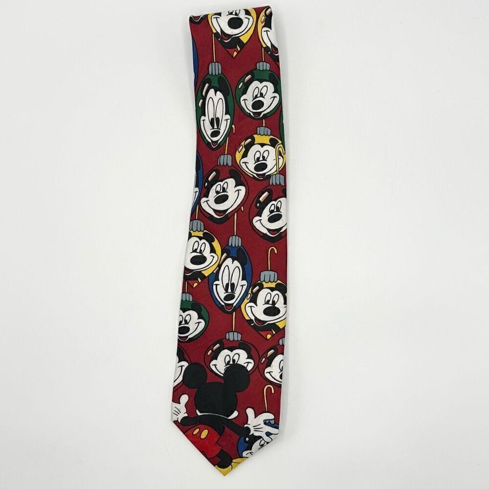Mickey Unlimited Mickey Mouse Christmas Ornament Neck Tie